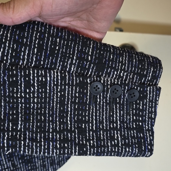 CABI mingle Tweed Textured Long Sleeves Half Zipper Blazer/Jacket Size 10 - Picture 7 of 13